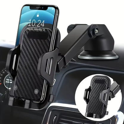 Car Dashboard Suction Cup Telescopic Rod Universal Mobile Phone Holder